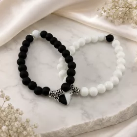 White&Black "összetartozunk" karkötő szett