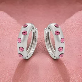 Sheila Pink Crystal Silver