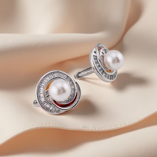 Flower & Pearl Silver