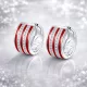 Red & Silver Line Crystal