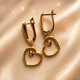 Heart Gold Long Elegant