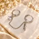 Fish & Crystal Double Ring