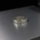 Tilted Line Silver Solid