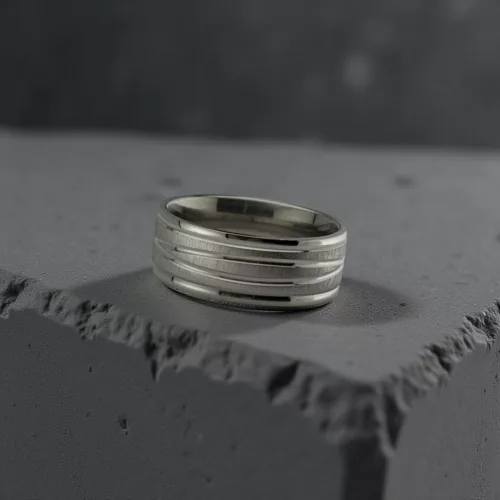 Wavin' Brushed Silver Elegant