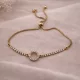 Solid Ring Crystal Gold