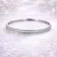 Line Crystal Solid Silver