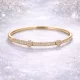 Trio Flower Gold Crystal
