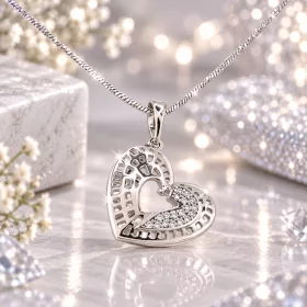 Secret Silver Crystal Heart 