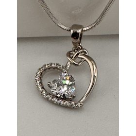 Diamond Heart Silver