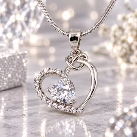 Diamond Heart Silver