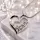 Love Silver Heart Elegant medál lánccal