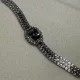 Black & crystal silver