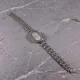 Silver Oval Crystal