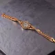 Wave Crystal Rose Gold