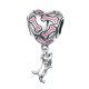 Heart & dog silver
