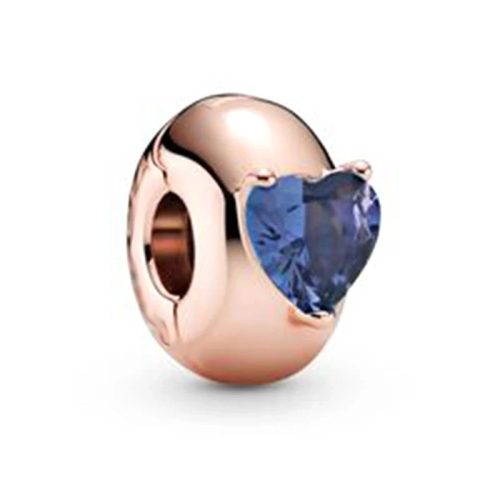 Blue Crystal Rose Ring