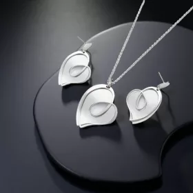 Silver Shine Heart Elegant szett