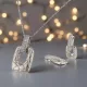 Savannah Silver Crystal szett