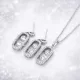 Olivia Oval Crystal szett