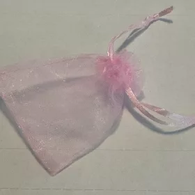 Organza ajándéktasak - Rózsaszín
